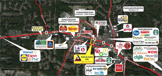                         	Shops at Towne Lake
                        